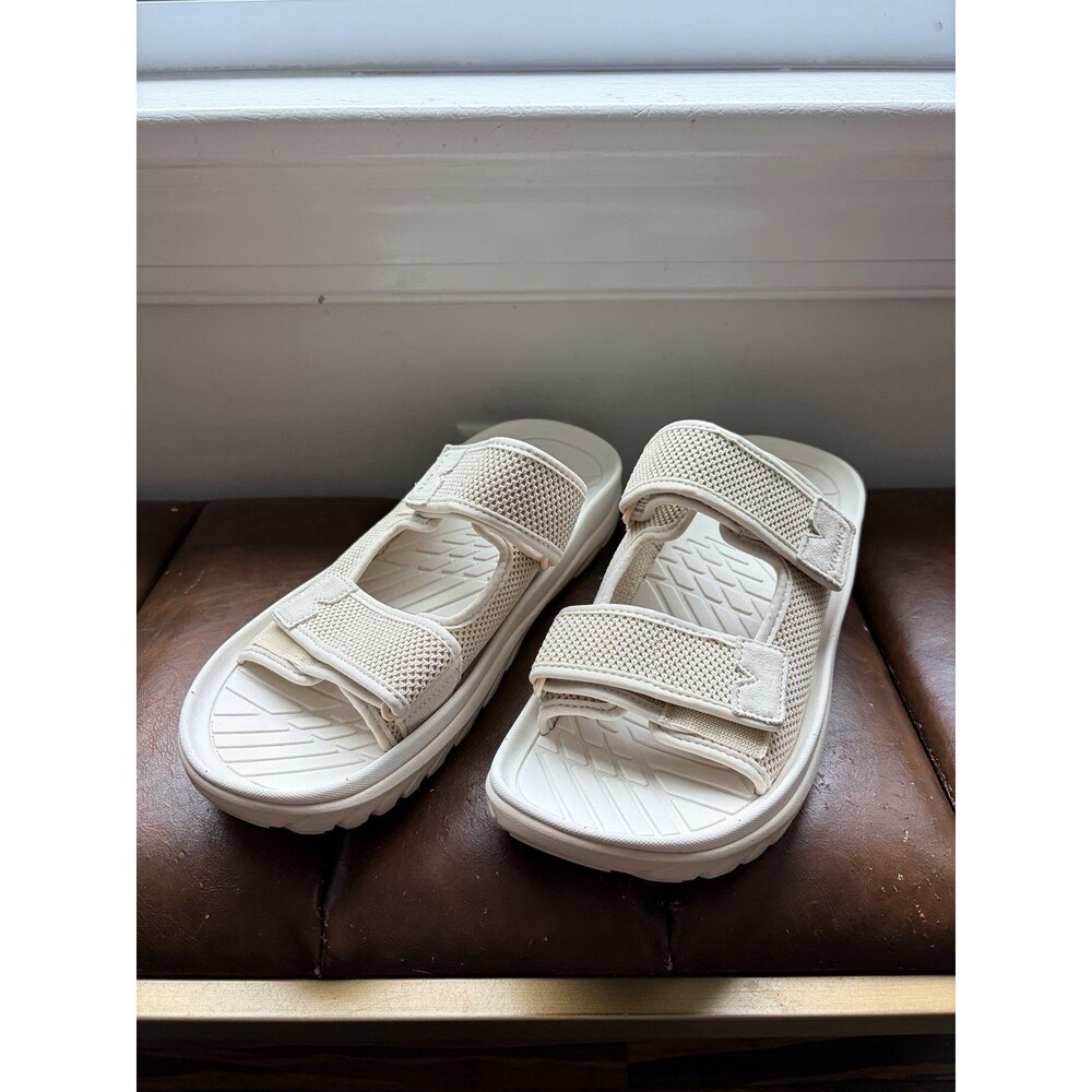 Vionic Hope Rx Women's Parchment Knit Sandals Sz 11 Recovery Comfort